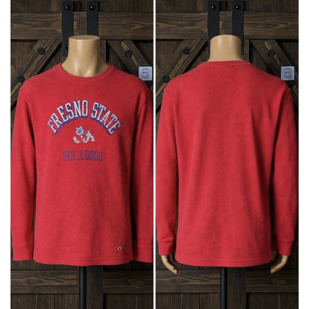 Champion Fresno State Bulldogs Sweatshirt Red Men's 2XL NCAA Team